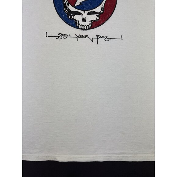 Vintage Y2K Grateful Dead Steal Your Face Band Tee Promo Rare Skull White XL Tee - Picture 8 of 16